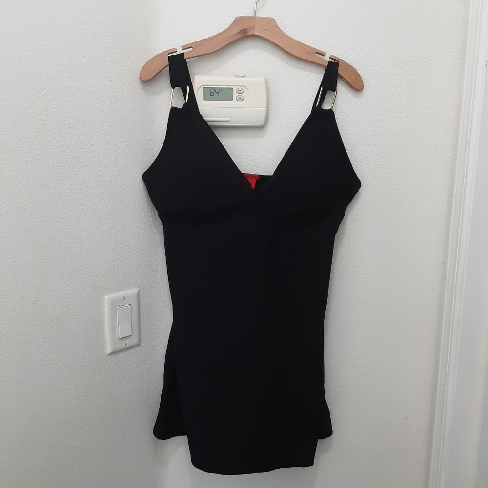 Spanx Grecian Goddess Belted Shaping Bikini Swimdress Gem